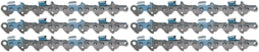 6 Pack Oregon 579776 Guide Bar and Chain Combo 18"