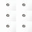 6 Pack Husqvarna 580605101 Single Row Ball Bearing Automower 320 330X 430X 450X