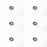 6 Pack Husqvarna 580605101 Single Row Ball Bearing Automower 320 330X 430X 450X