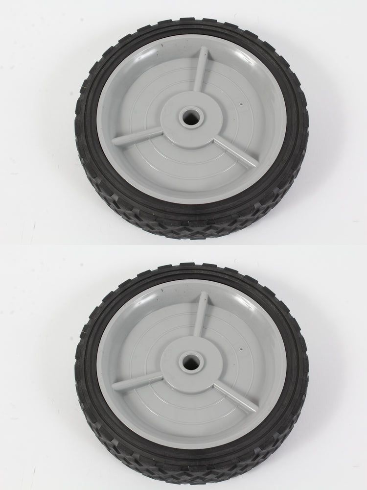 2 Pack OEM Husqvarna 581023602 7" x 1.5" Diamond Tread Wheel 3SPK Fits Craftsman
