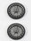 2 Pack OEM Husqvarna 581023602 7" x 1.5" Diamond Tread Wheel 3SPK Fits Craftsman
