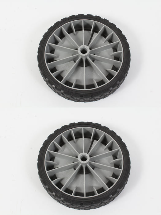 2 Pack OEM Husqvarna 581023602 7" x 1.5" Diamond Tread Wheel 3SPK Fits Craftsman