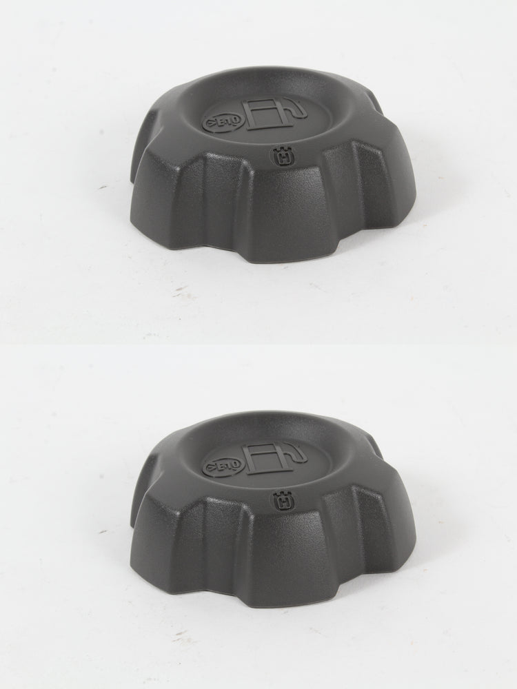 2 Pack Genuine Husqvarna 584248702 3" Grey Fuel Cap N-EPA OEM