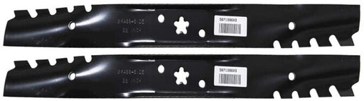 2 PK Genuine Husqvarna 587199603 Reaper Blade 22" Fits HU800AWDH with Notches