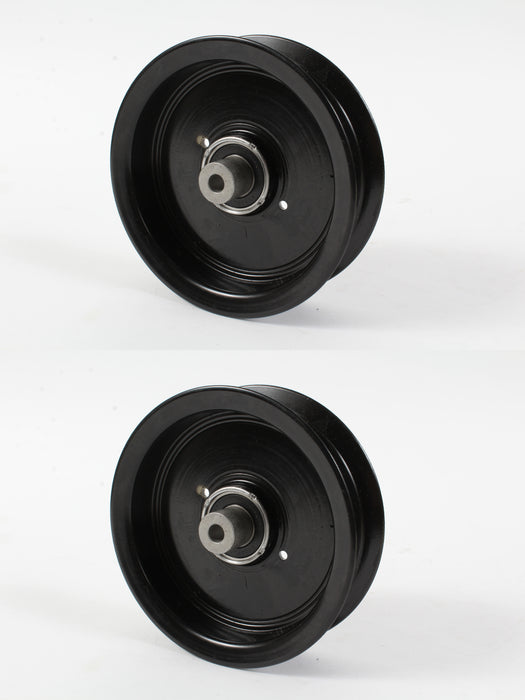 2 Pack Genuine Husqvarna 588071304 Flat Deck Idler Pulley Fits W436