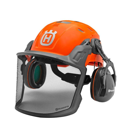 Husqvarna 588646001 Lightweight Vented Technical Forest Helmet One Hand Ratchet