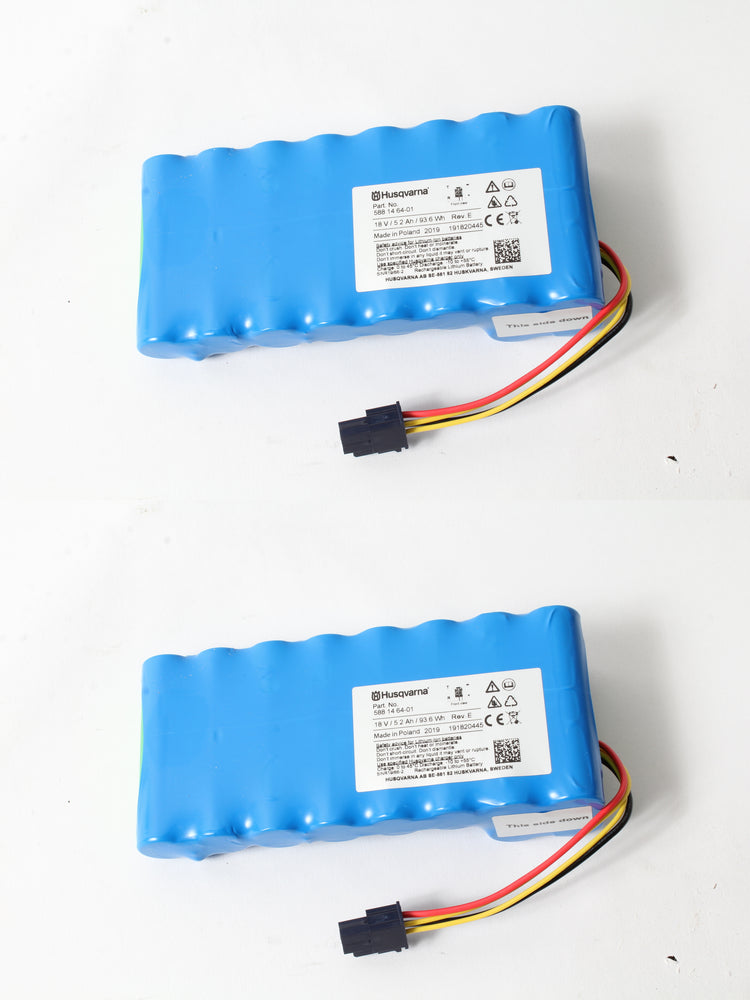 2 PK Husqvarna 589585701 5.2Ah 18 Volt Lithium Ion Battery Automer 430X 440 450X