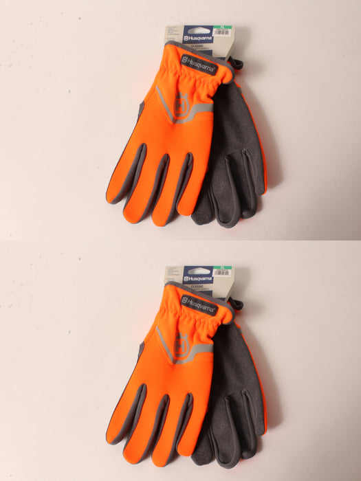 2 Pack Husqvarna 589752003 X-Large Classic Work Gloves High-Viz Lightweight