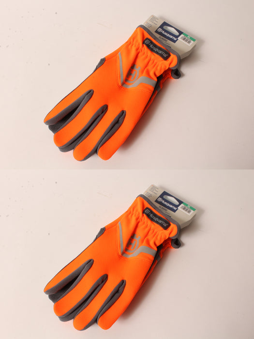 2 Pack Husqvarna 589752003 X-Large Classic Work Gloves High-Viz Lightweight