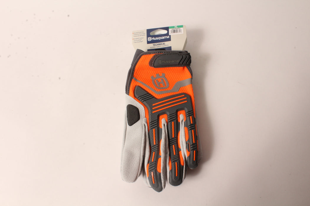 Husqvarna 589752203 X-Large Technical Work Gloves DuraHide D30 Padding High-Viz