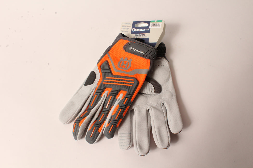 Husqvarna 589752203 X-Large Technical Work Gloves DuraHide D30 Padding High-Viz