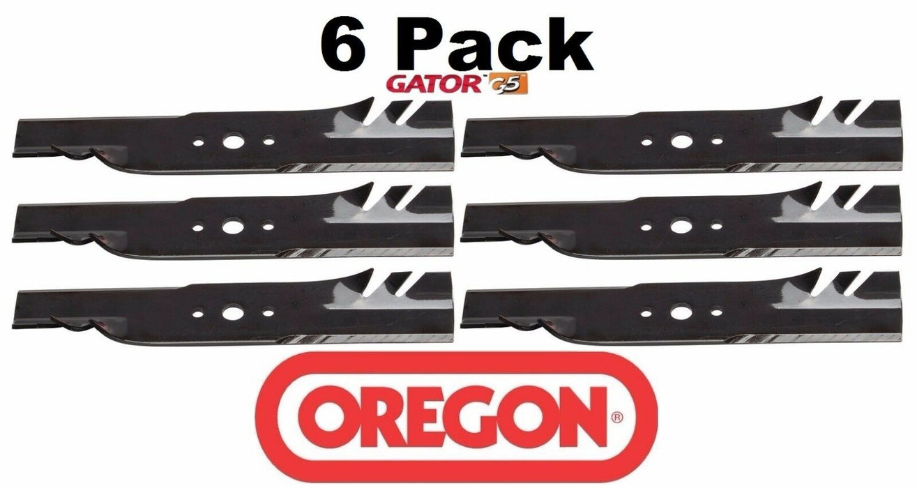 6 Pack Oregon 590-685 G5 Gator Mulcher Blade Fits Massey Ferguson 1704100 44"