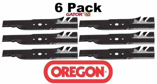 6 Pack Oregon 590-685 G5 Gator Mulcher Blade Fits Massey Ferguson 1704100 44"