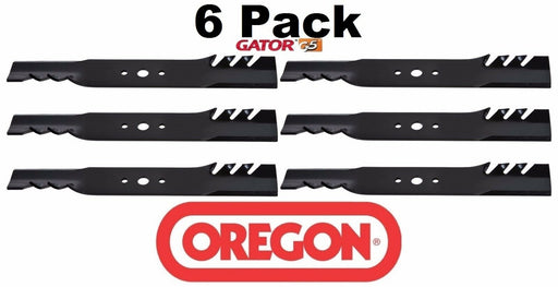 6 Pack Oregon 590-698 G5 Gator Mulcher Mower Blade for Simplicity 1708229 50"