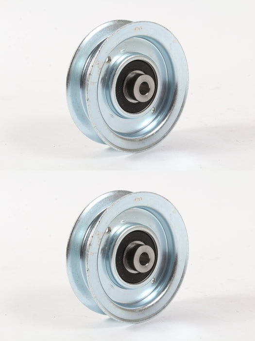 2 Pack Genuine Husqvarna 590542401 Flat Deck Idler Pulley Fits W548 3.06"