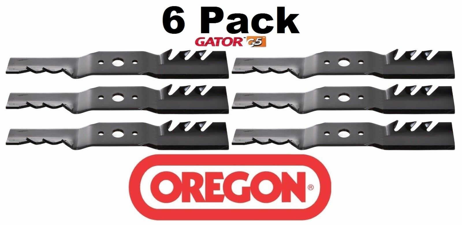 6 Pack Oregon 591-635 G5 Gator Blade Fits Cub Cadet 942-04101 759-04081 759-3830