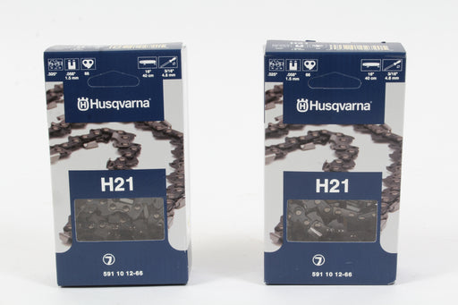 2 Pack Husqvarna 591101266 16" .325 .058 66DL Chainsaw Chain Loop 501840766