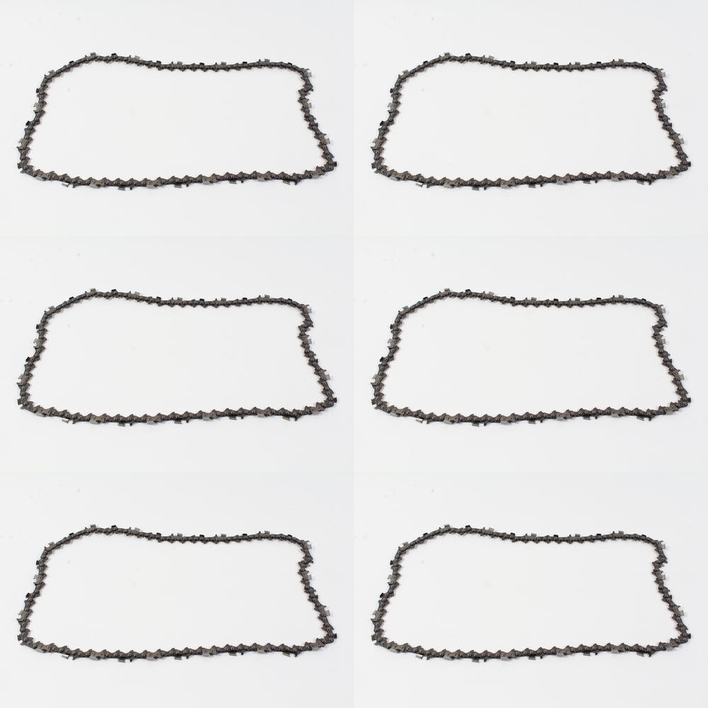 6 Pack Genuine Husqvarna 591119468 18" 3/8" .050 68 DL H46-68 Saw Chain Loop