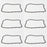 6 Pack Genuine Husqvarna 591119468 18" 3/8" .050 68 DL H46-68 Saw Chain Loop