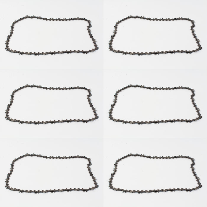 6 Pack Genuine Husqvarna 591119468 18" 3/8" .050 68 DL H46-68 Saw Chain Loop