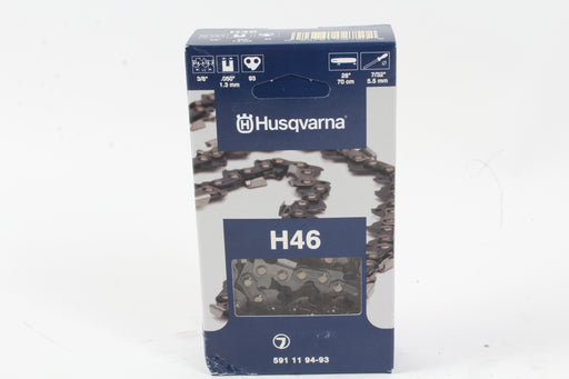 Genuine Husqvarna 591119493 28" 3/8 .050 93DL Chainsaw Chain Loop 501842593 H46