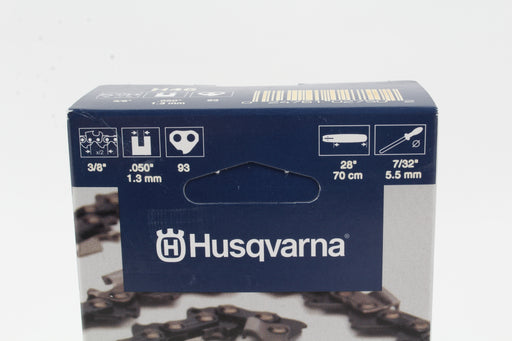 Genuine Husqvarna 591119493 28" 3/8 .050 93DL Chainsaw Chain Loop 501842593 H46