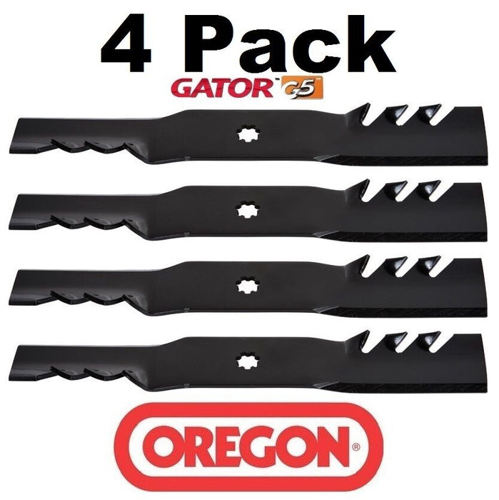 4 Pack Oregon 592-615 G5 Gator Mulcher Blade for John Deere GX22151 GY20850 42"