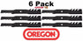 6 Pack Oregon 592-617 G5 Gator Mulcher Blade for John Deere GX21380 GY20679 54"