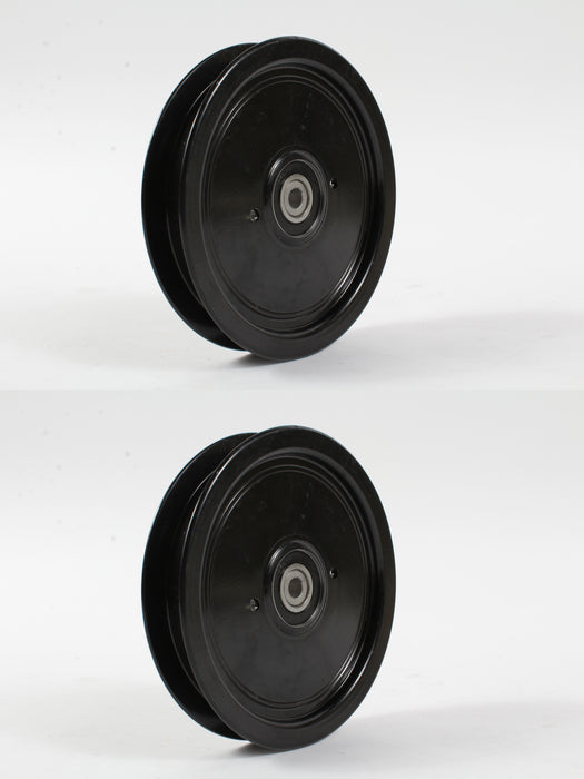 2 Pack Genuine Husqvarna 592774901 Flat Deck Idler Pulley Fits W548 W552 OEM