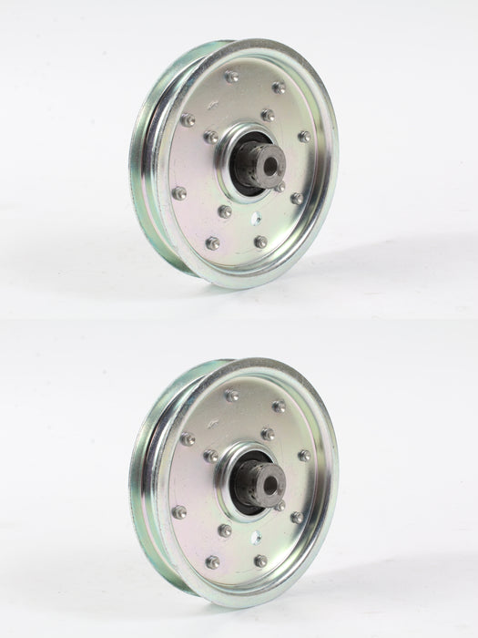 2 Pack OEM Husqvarna 592781801 Flat Idler Pulley w Bearing 4.50" x .375" W552