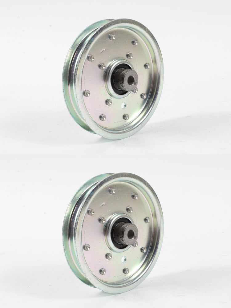 2 Pack OEM Husqvarna 592781801 Flat Idler Pulley w Bearing 4.50" x .375" W552