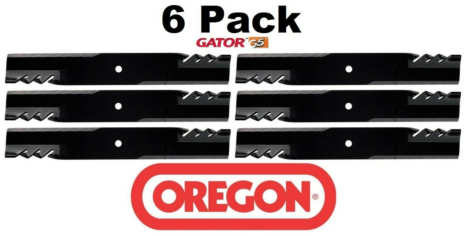 6 Pack Oregon 593-601 Mower Blade Gator G5 Fits Jacobsen 112111-02