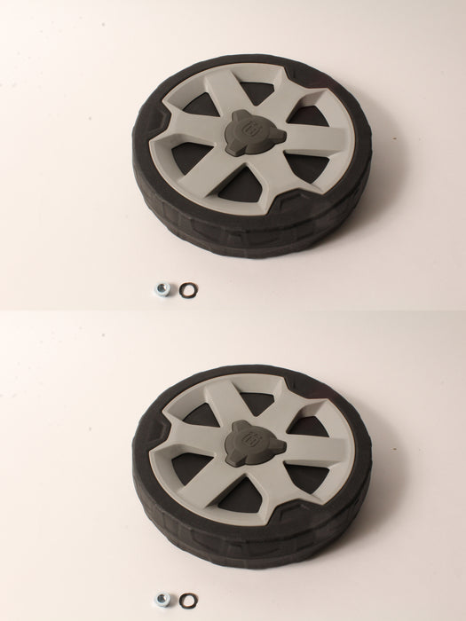 2 Pack Genuine Husqvarna 593736501 Rear Wheel Fits LE121P OEM