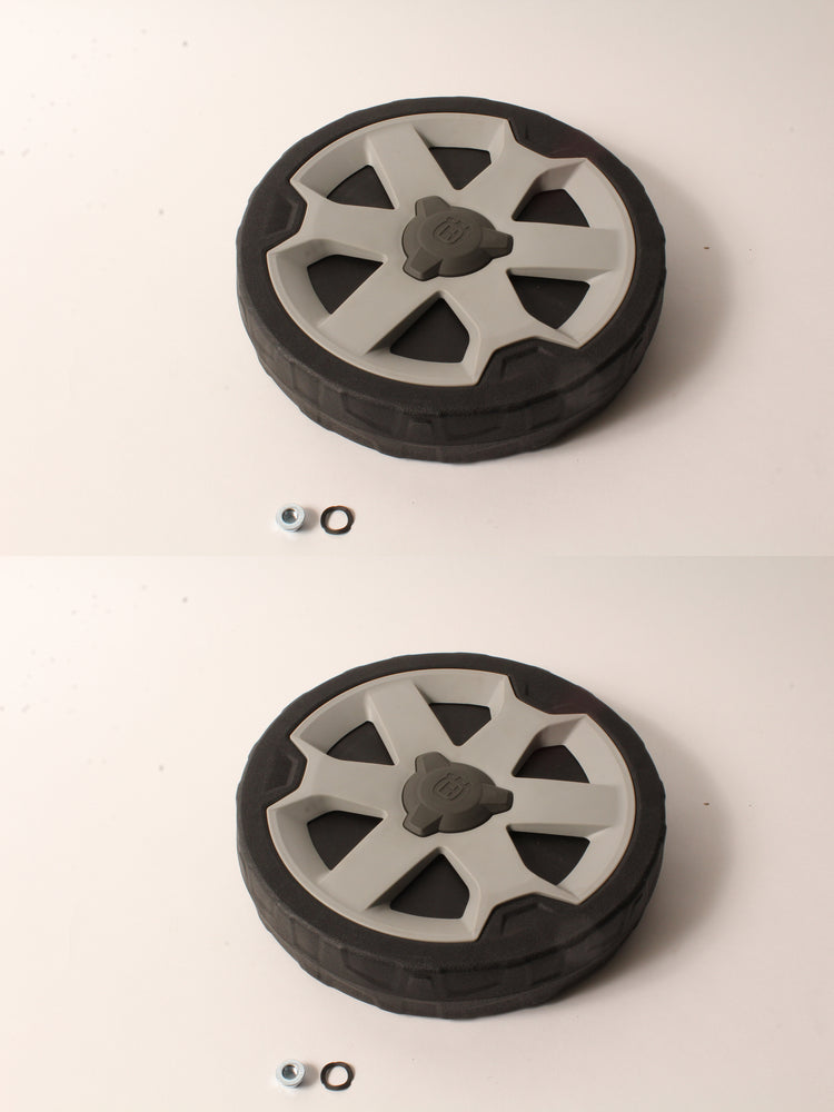 2 Pack Genuine Husqvarna 593736501 Rear Wheel Fits LE121P OEM