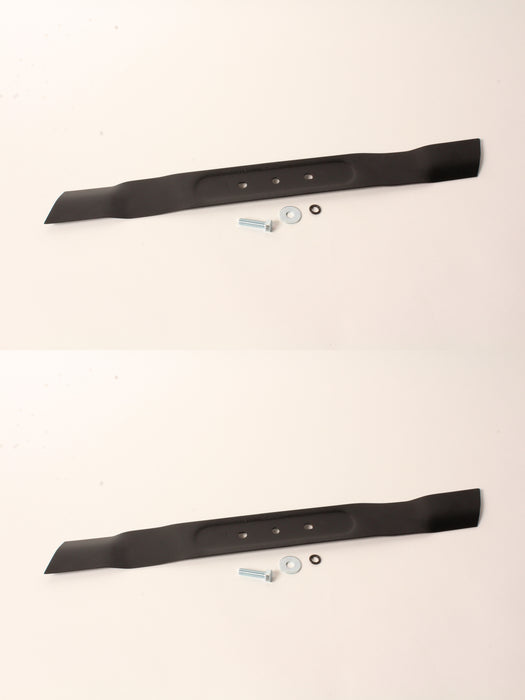 2 Pack Genuine Husqvarna 593738201 Mulching Blade with Bolt & Washer Fits LE121P