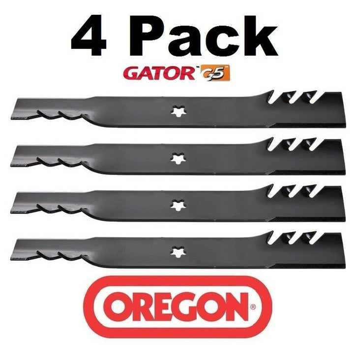 4 pack Oregon 595-601 Mower Blade Gator G5 Fits Dixon 539119860 13933