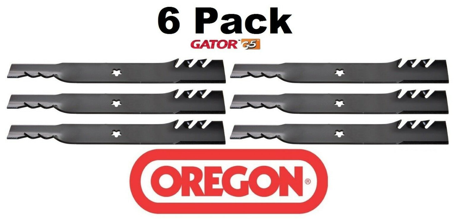 6 pack Oregon 595-601 Mower Blade Gator G5 Fits Dixon 539119860 13933