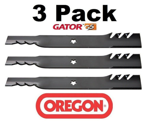 3 Pack Oregon 595-605 Gator G5 Mower Blade Fits Allis Chalmers 21546235 21546848