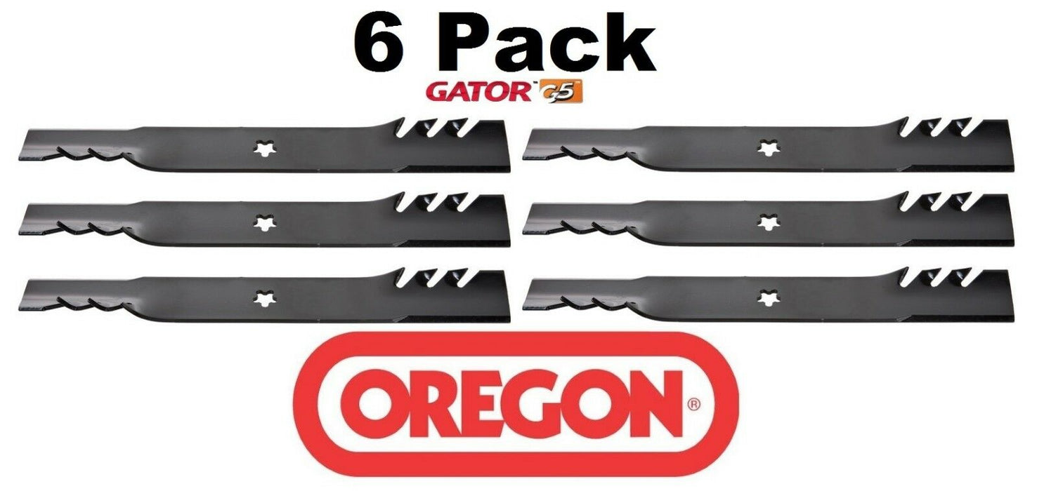 6 Pack Oregon 595-605 Gator G5 Mower Blade Fits Allis Chalmers 21546235 21546848