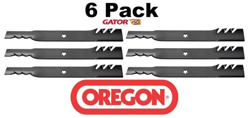 6 Pack Oregon 595-605 Mower Blade Gator G5 fits Craftsman 187255