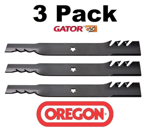 3 Pack Oregon 595-609 G5 Gator Mulcher Blade for Sears Craftsman 137380 50"