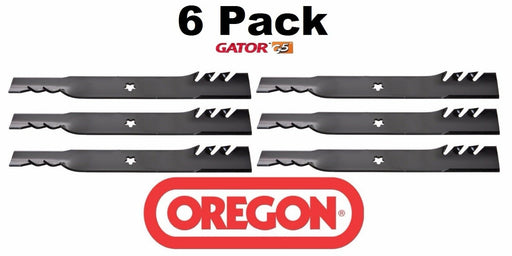 6 Pack Oregon 595-609 G5 Gator Blade for AYP 137380 137380MS 532137380 50"