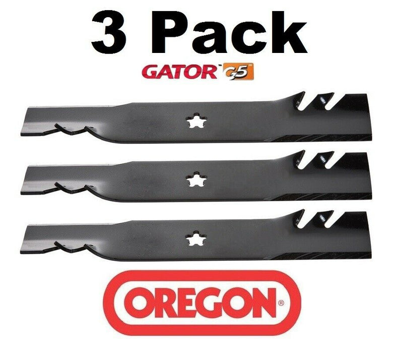 3 Pack Oregon 595-614 Mower Blade Gator G5 Fits Husqvarna 130652 145708