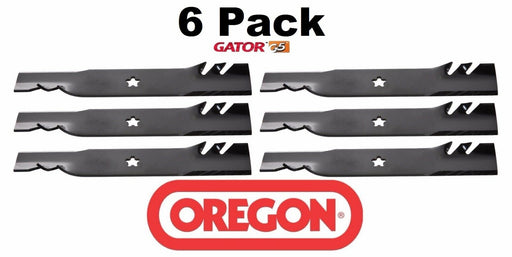 6 Pack Oregon 595-614 G5 Gator Blade for AYP 157033 170698 176084 46"