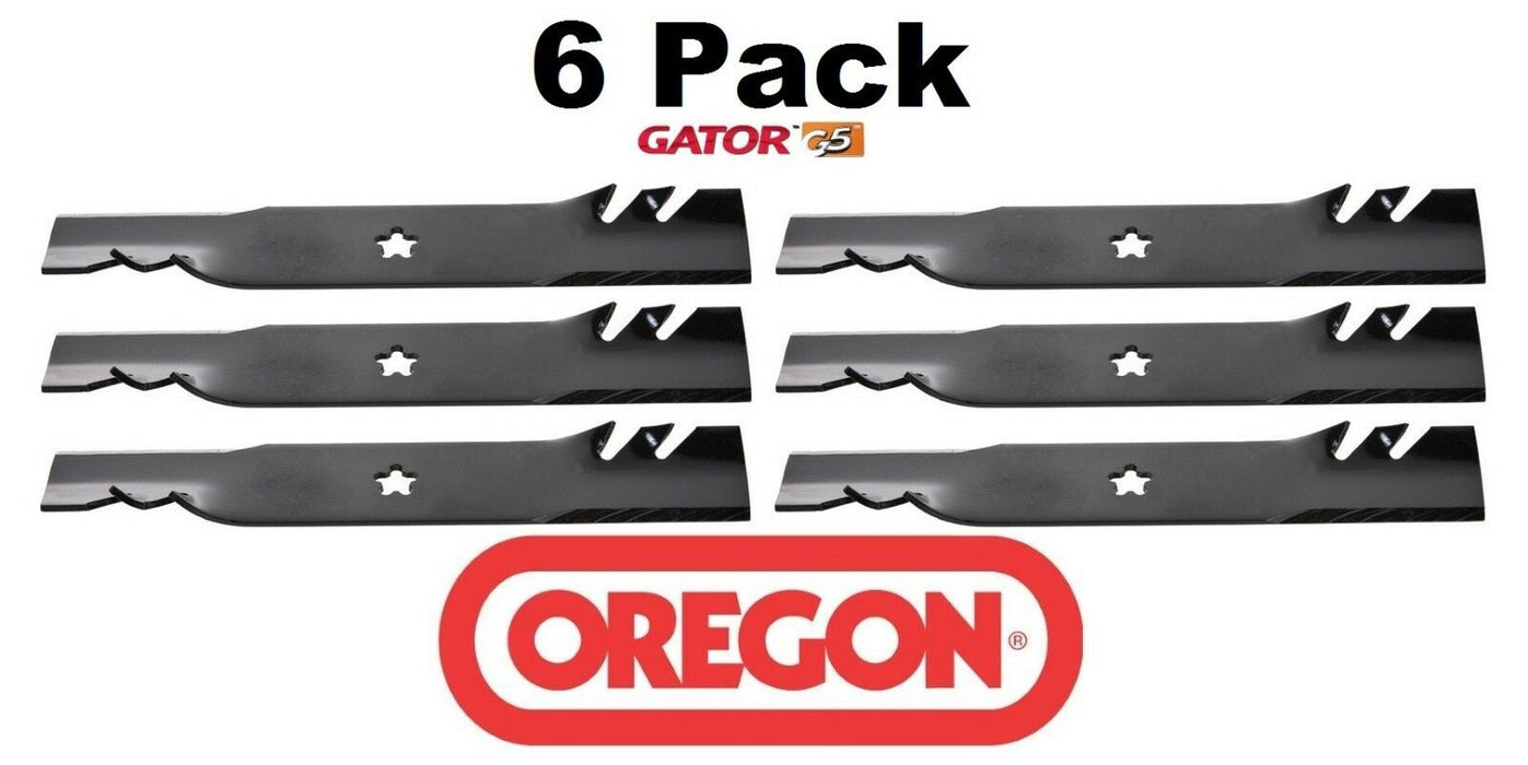 6 Pack Oregon 595-614 Mower Blade Gator G5 fits Craftsman 145708 152443 163819