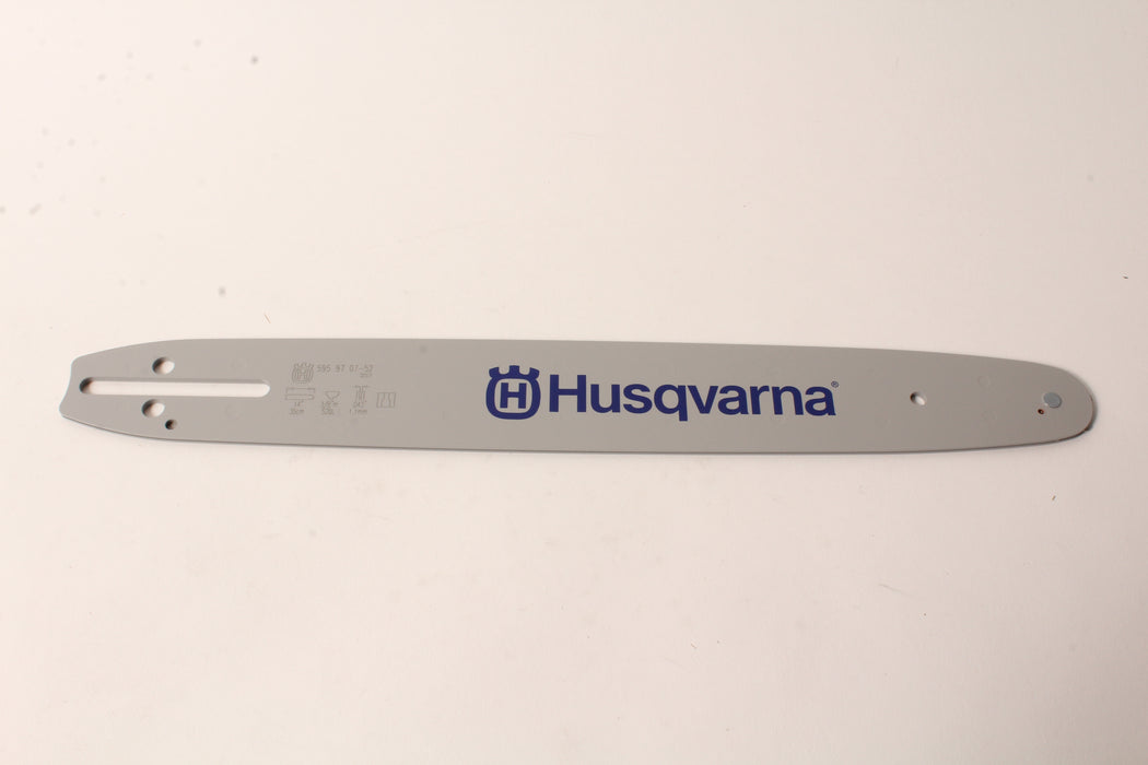 Genuine Husqvarna 595970752 14" Guide Bar 3/8" Mini .043 52DL HL-186 Small Mount