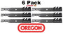 6 Pack Oregon 596-303 Mower Blade Gator G5 fits Dixon 13920 13938