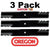 3 Pack Oregon 596-306 Mower Blade Gator G5 Fits John Deere M111523