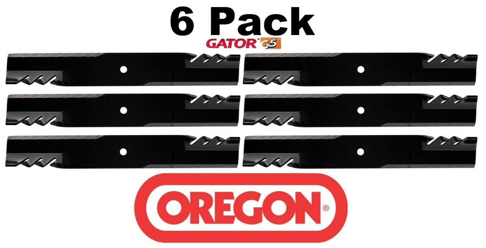 6 Pack Oregon 596-308 Mower Blade Gator G5 Fits DR 152871