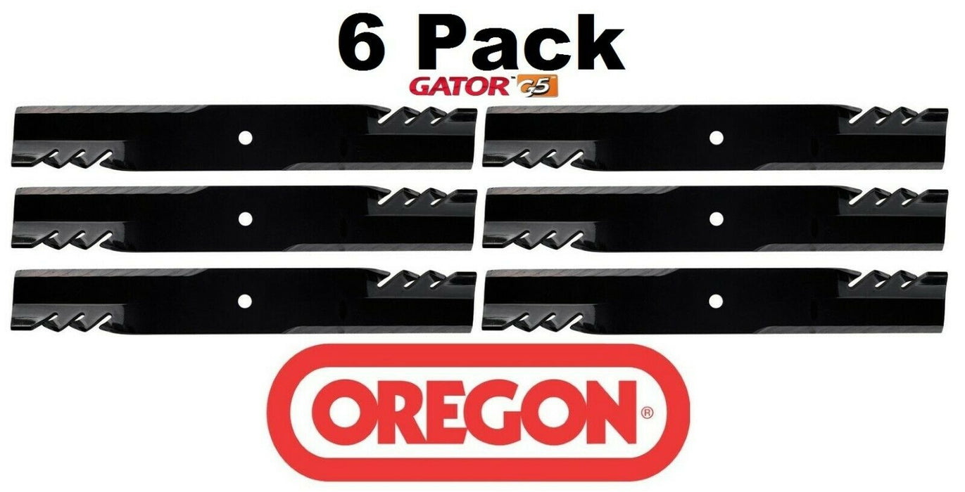 6 Pack Oregon 596-308 Mower Blade Gator G5 Fits Hustler 796649 796649X 796649Y